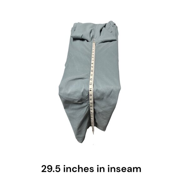 Prana Womens Gray Stretch Nylon Pants Size 12 With Belt Loops & Button Pockets - Picture 8 of 8